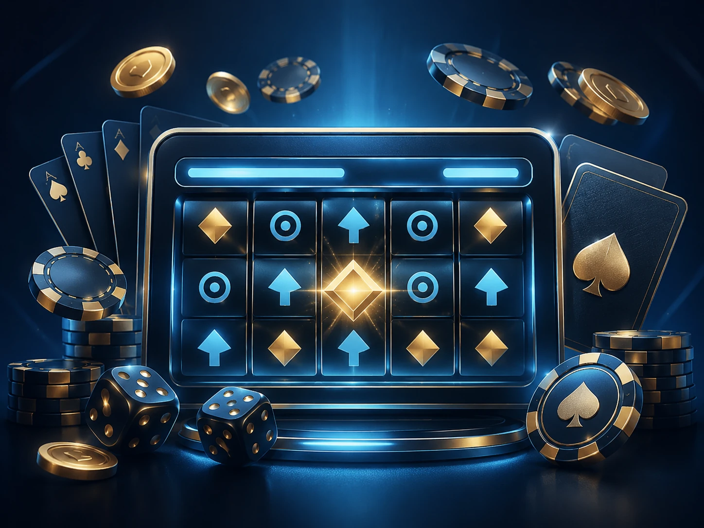 CROWN96 online pokies editorial illustration showing reels, symbols and paylines