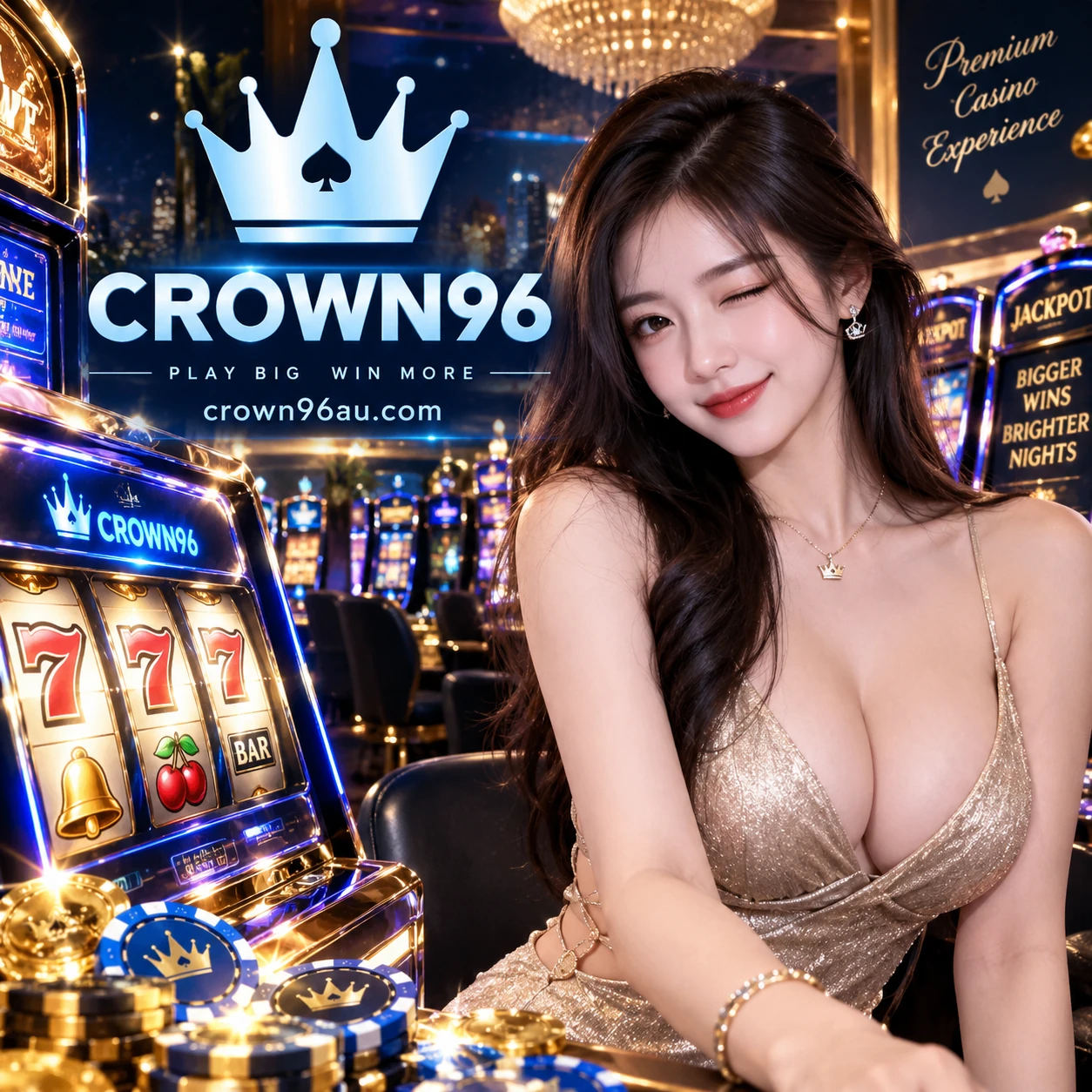 CROWN96 casino games promotional visual