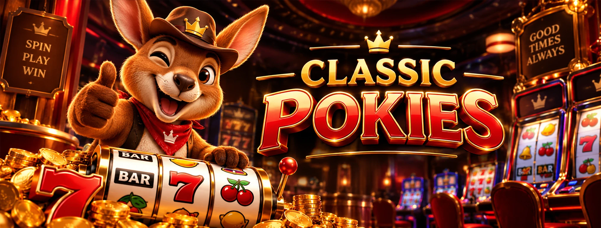 CROWN96 classic pokies visual