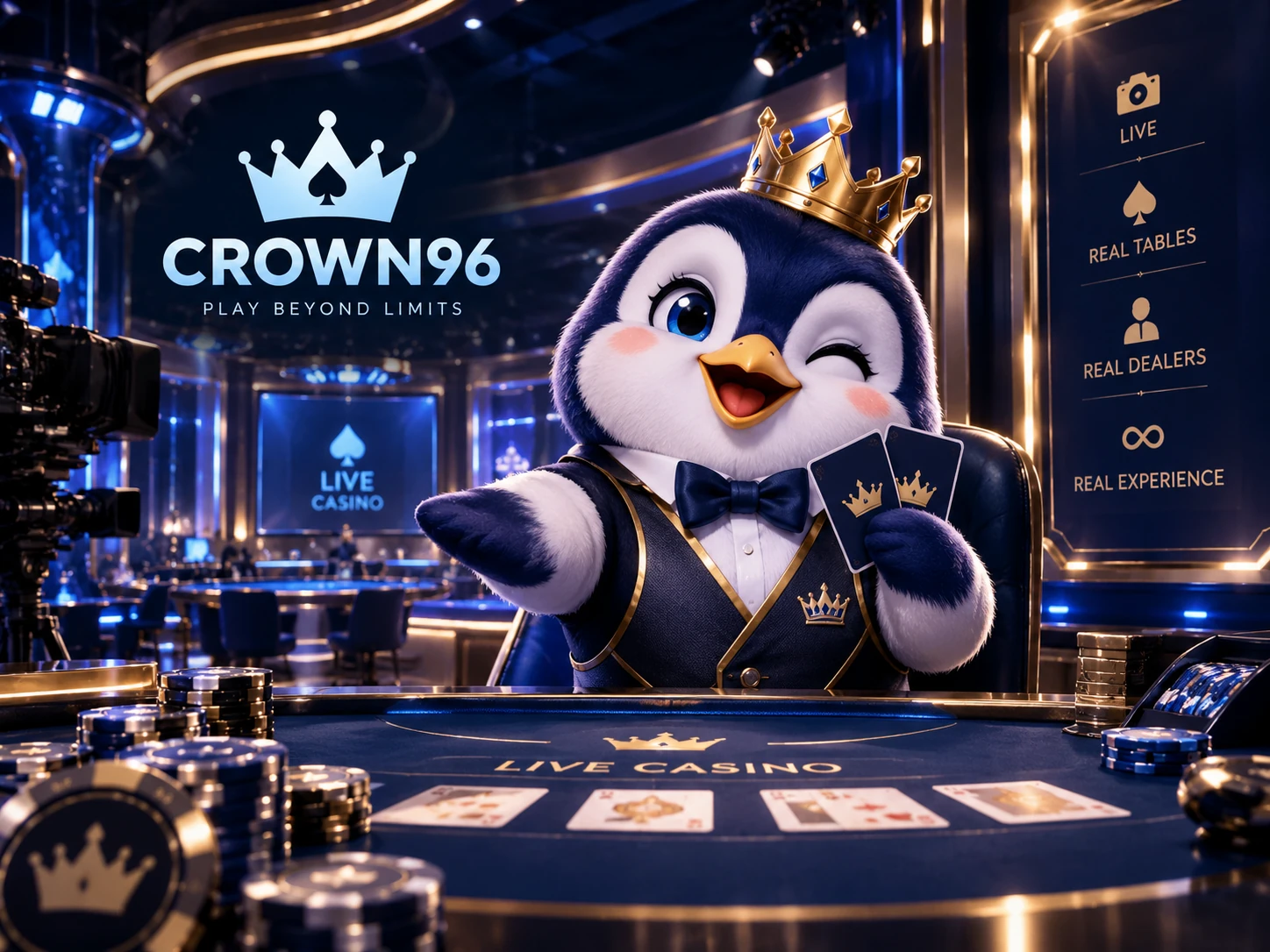 CROWN96 live casino studio