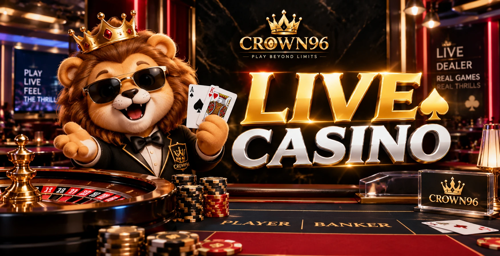 CROWN96 live casino visual