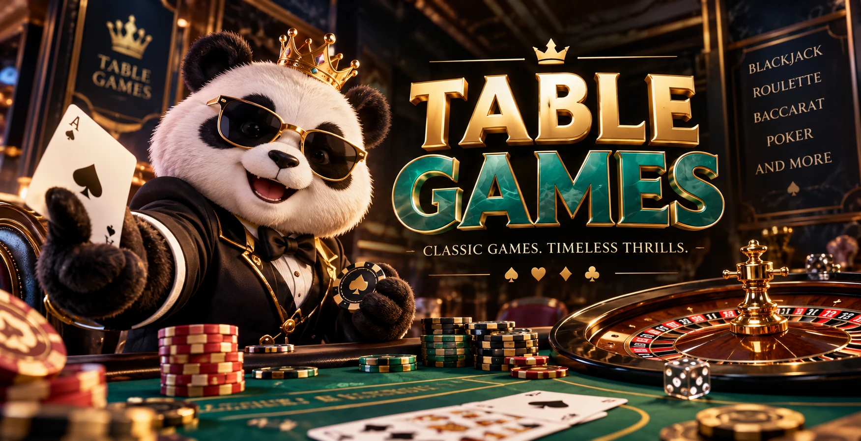 CROWN96 table games visual